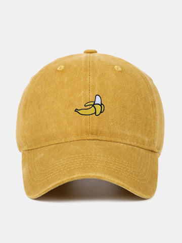 Banana-Embroidered Baseball Cap