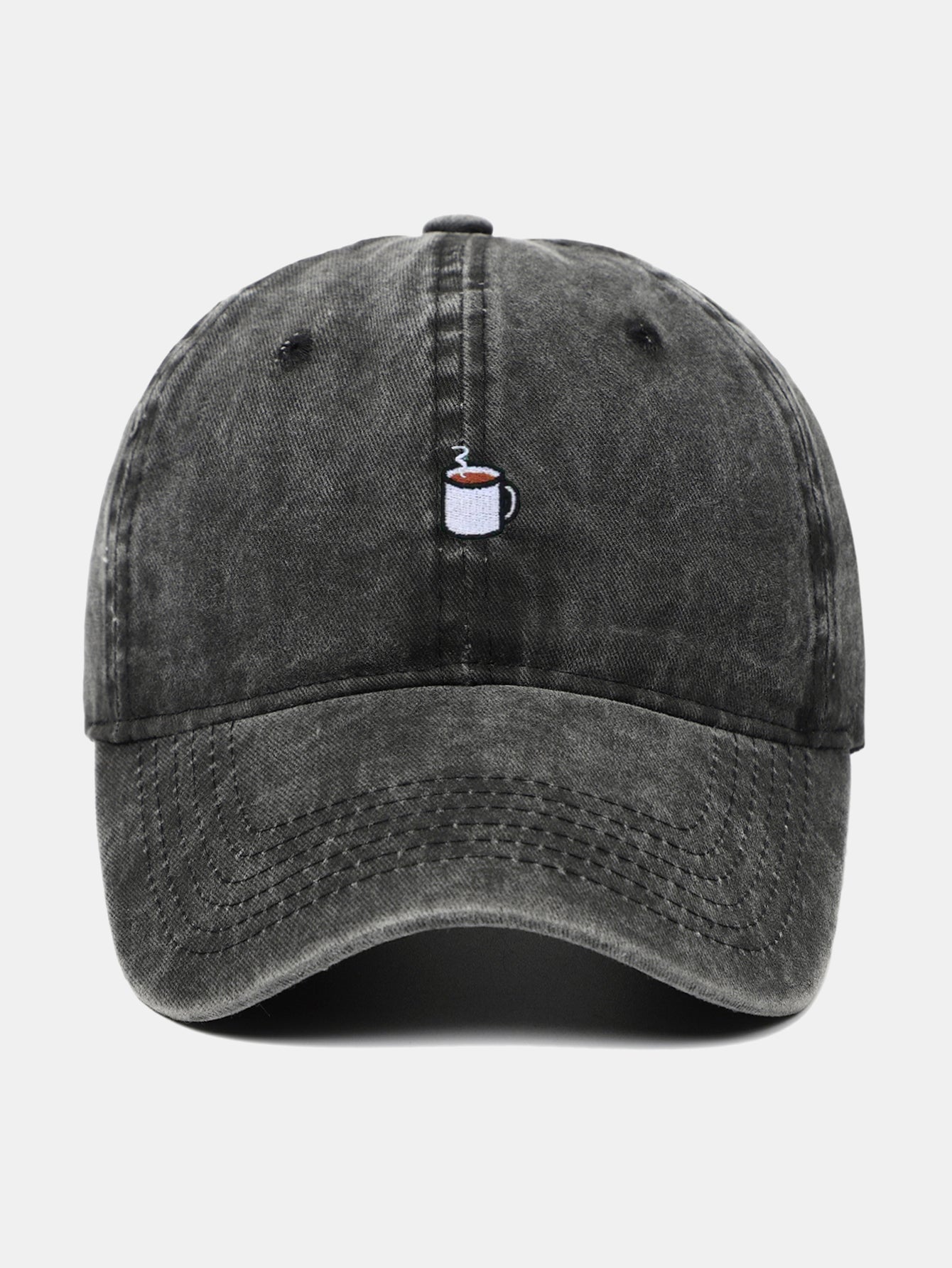 Coffee Brown Embroidered Baseball Cap