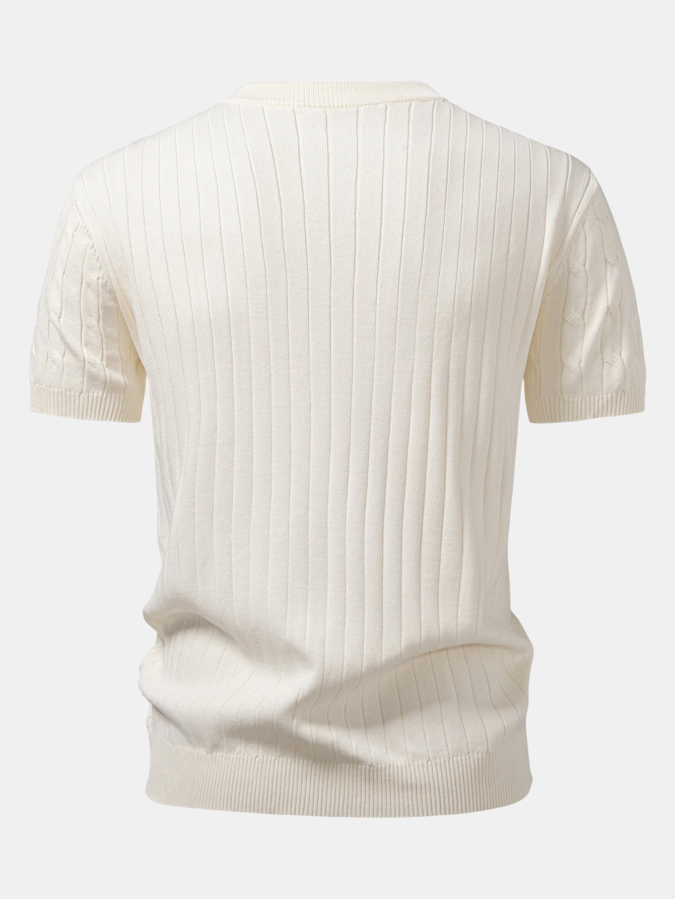 Twist-Knit Henley Shirt & Slim-Fit Tapered Trousers
