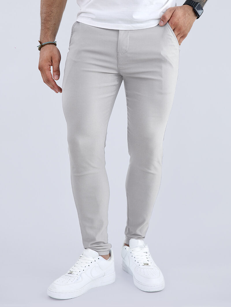 Noa Stretch Chino - Light Grey