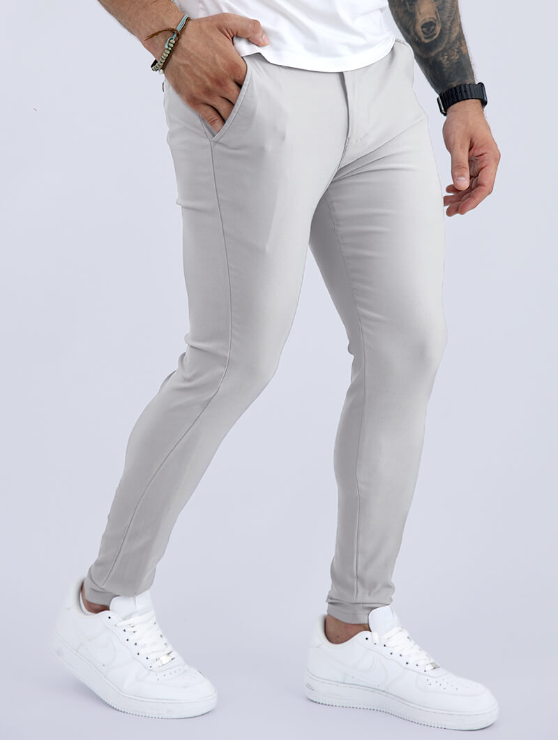 Noa Stretch Chino - Light Grey