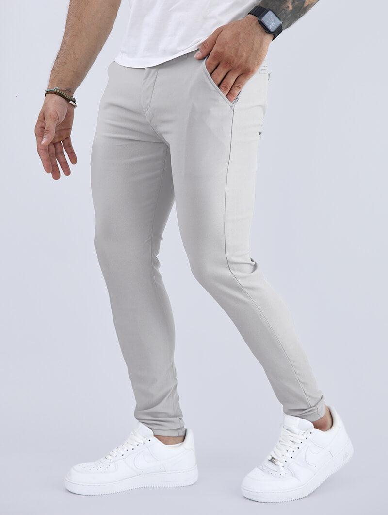 Noa Stretch Chino - Light Grey
