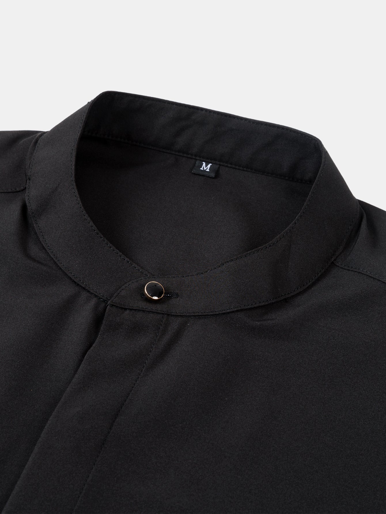 Raised-Collar Shirt & Slim-Fit Tapered Trousers