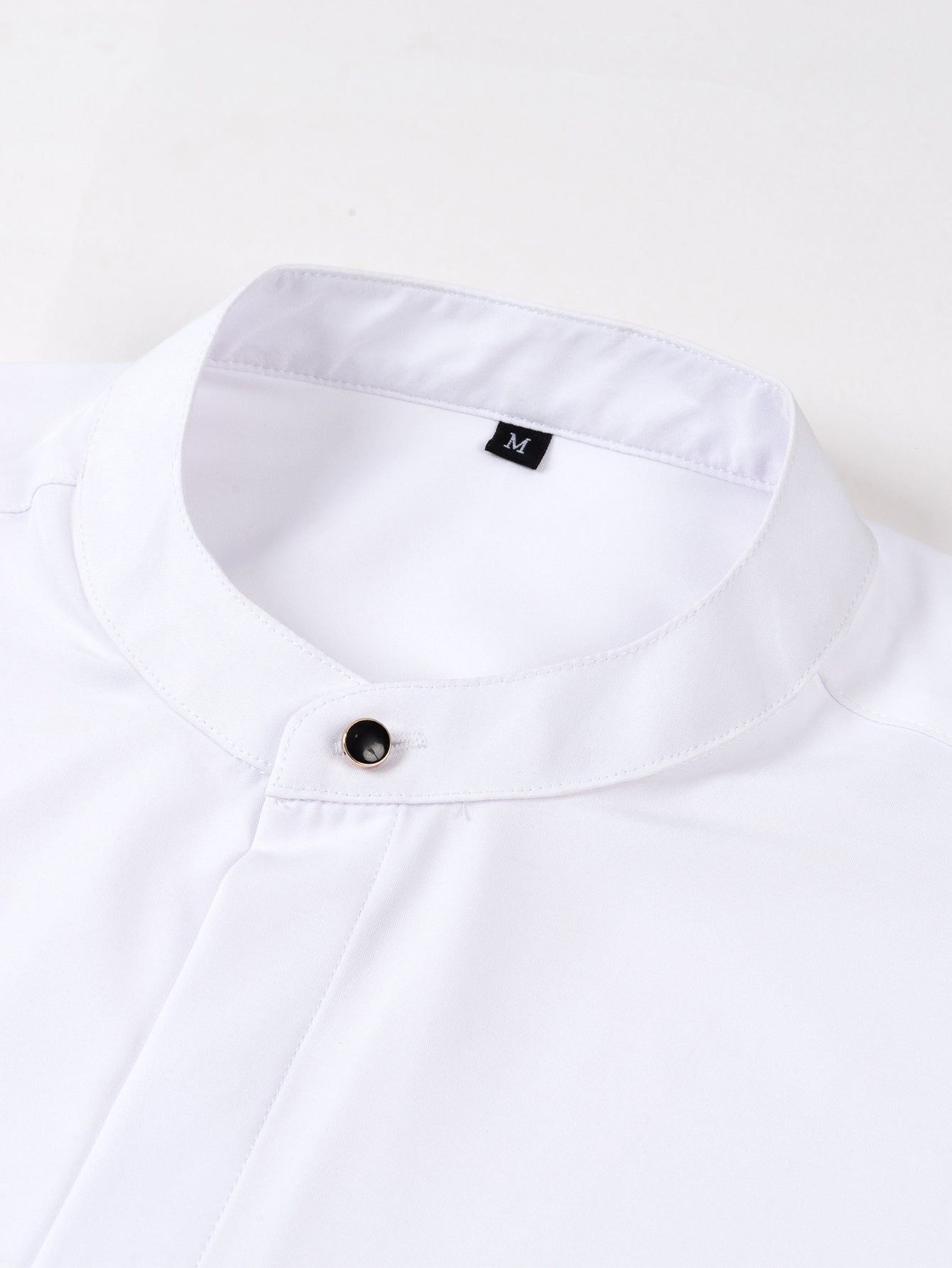 Raised-Collar Shirt & Slim-Fit Tapered Trousers