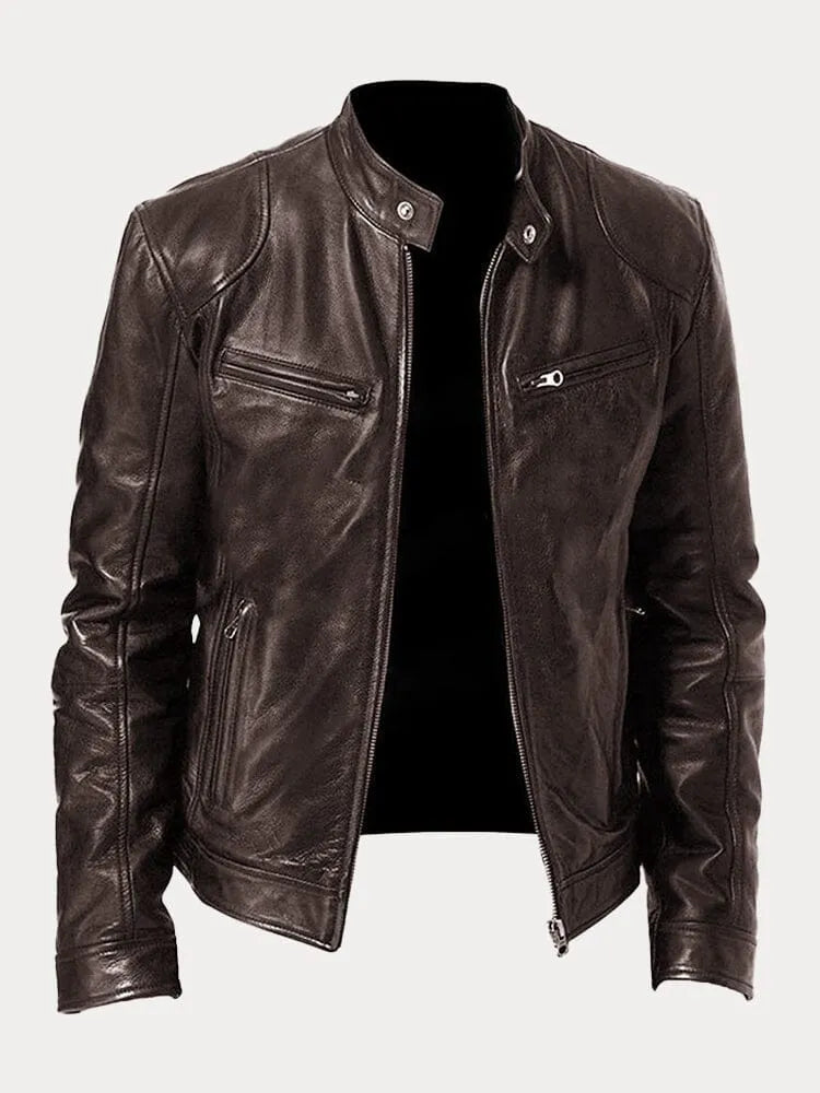 Lenoir™ | Casual leather jacket