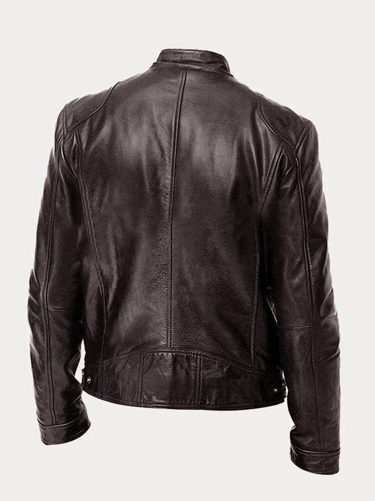 Lenoir™ | Casual leather jacket