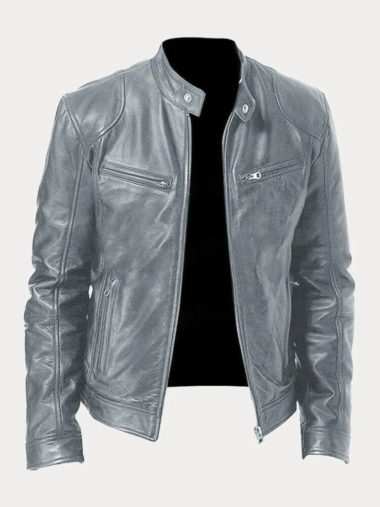 Lenoir™ | Casual leather jacket
