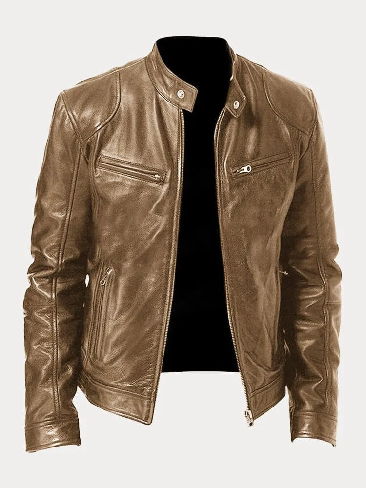 Lenoir™ | Casual leather jacket