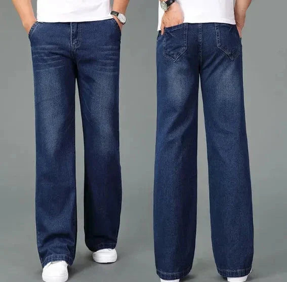 Men's Wide-Leg Flared Jeans
