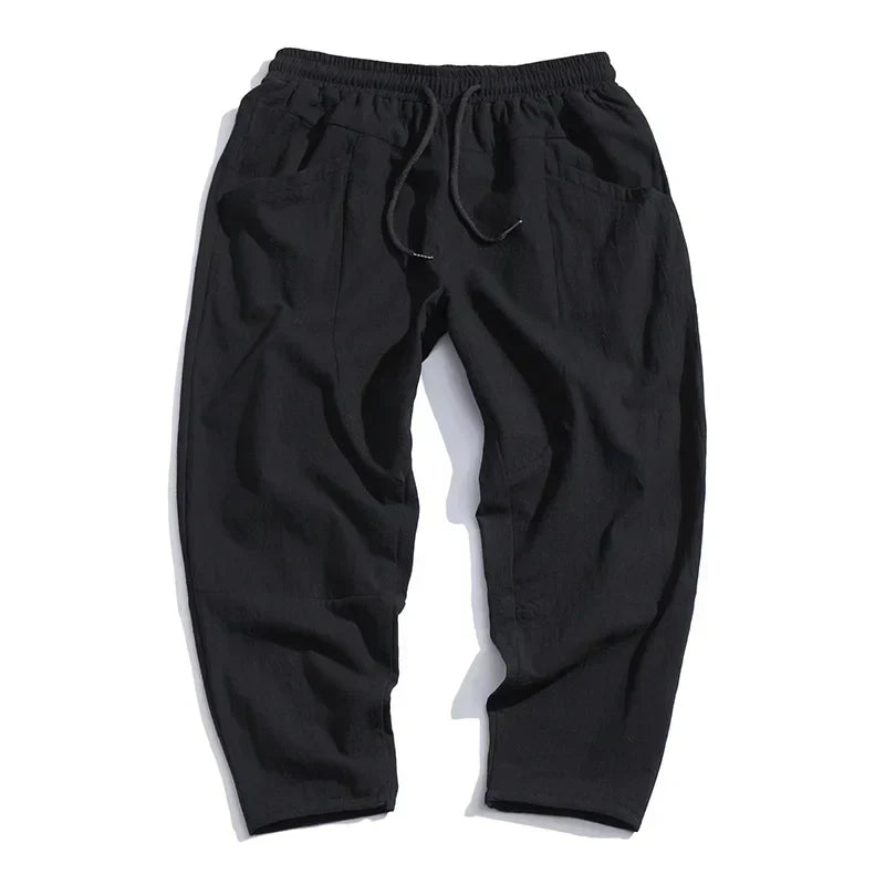 Kyoto Linen Ankle-Length Trousers
