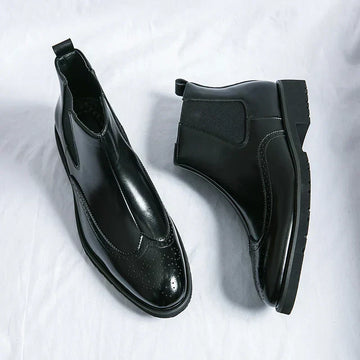 Dwight | Synthetic Leather Chelsea Boots