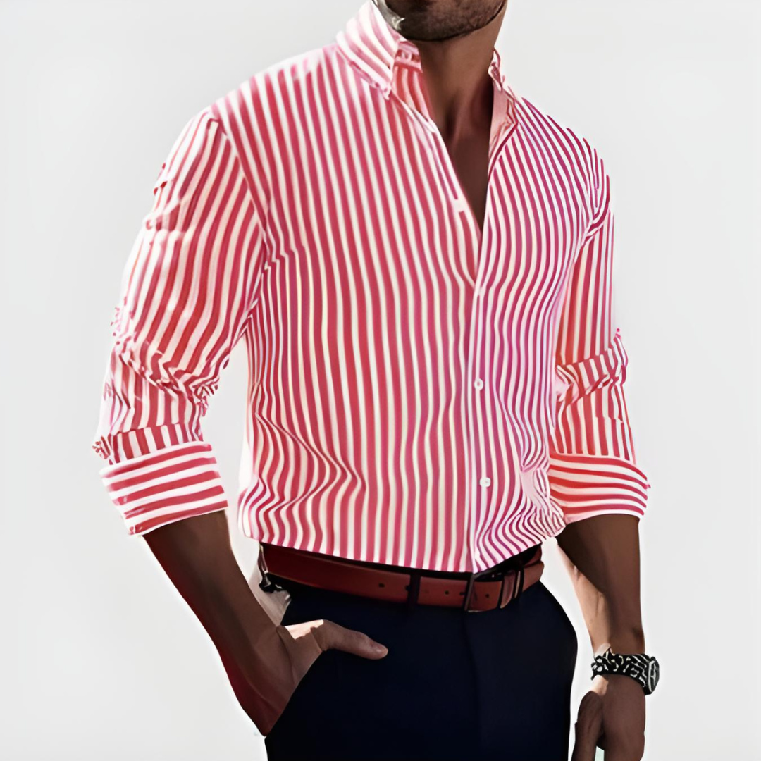 Stratford™| Boldly Striped Shirt