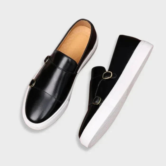 Cambridge | Leather Loafers with Buckle Detail
