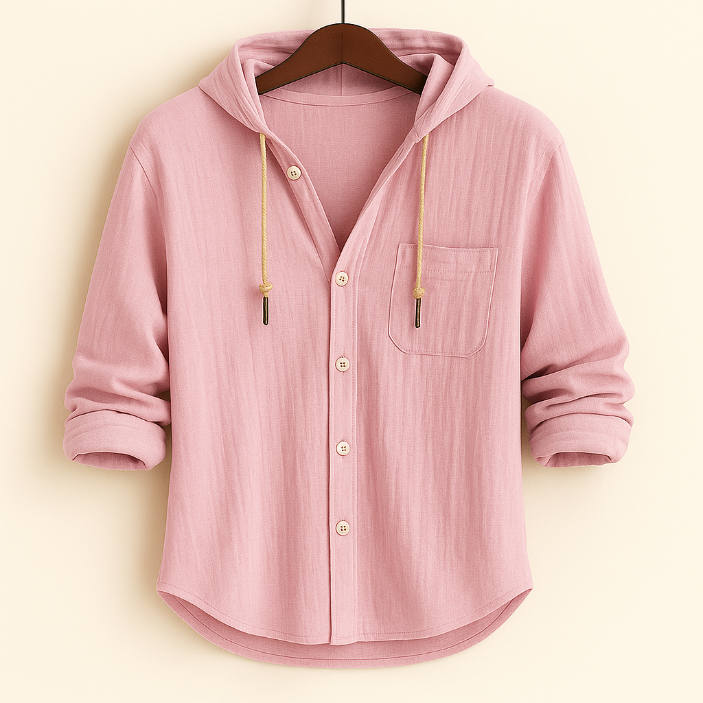 Camden Hooded Shirt | LUXURY SOFT COTTON SHIRT WITH HOOD