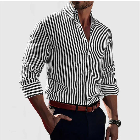 Stratford™| Boldly Striped Shirt